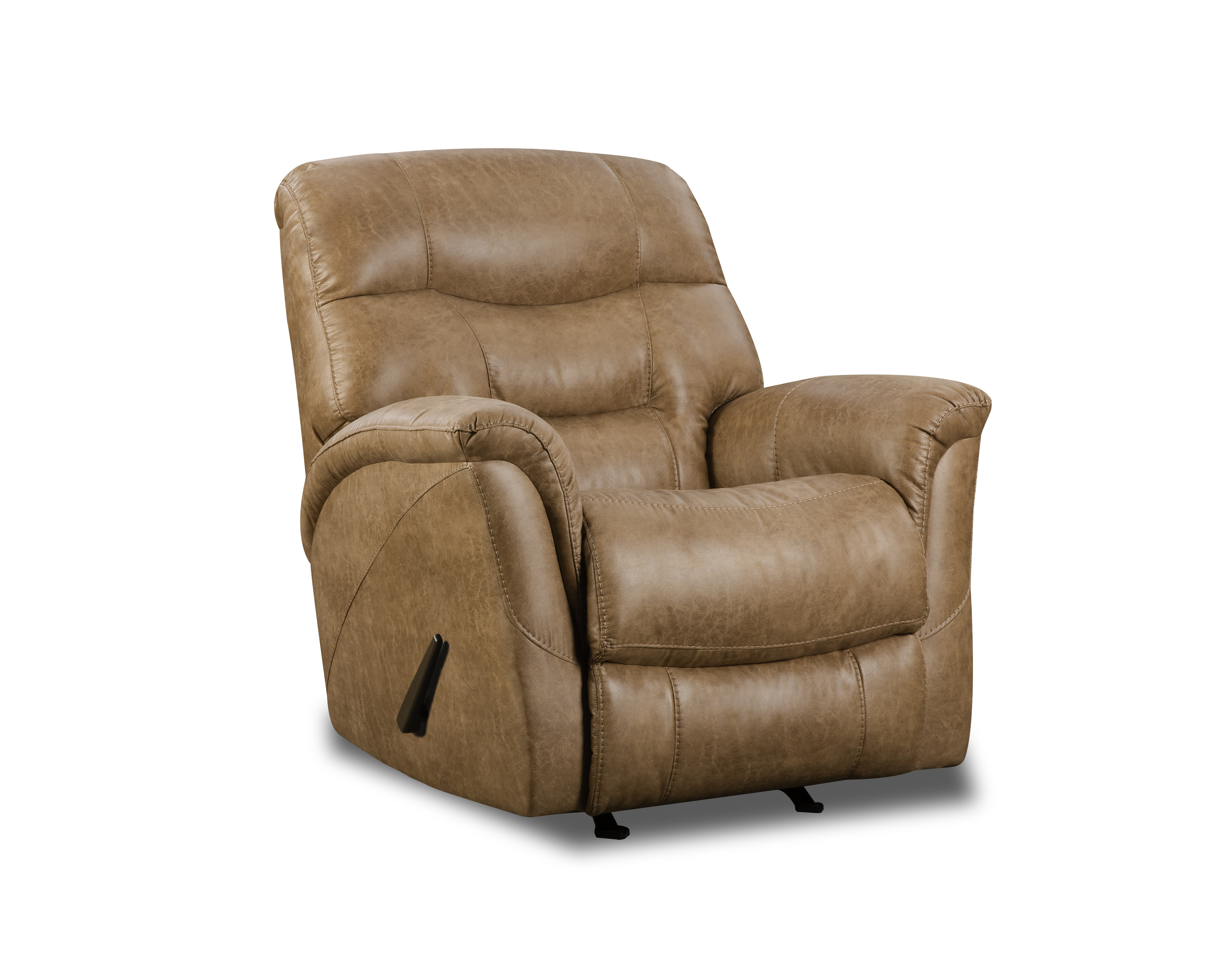 HomeStretch 155 155-91-15 Casual Rocker Recliner with Tufted Back, Dunk &  Bright Furniture