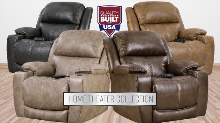 Homestretch Put Your Feet Up Home, Leather Reclining Sofa Made In Usa